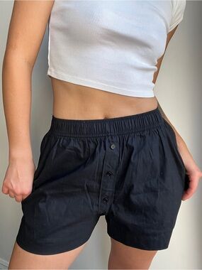 Reformation Billy Boxer Shorts Black Small
